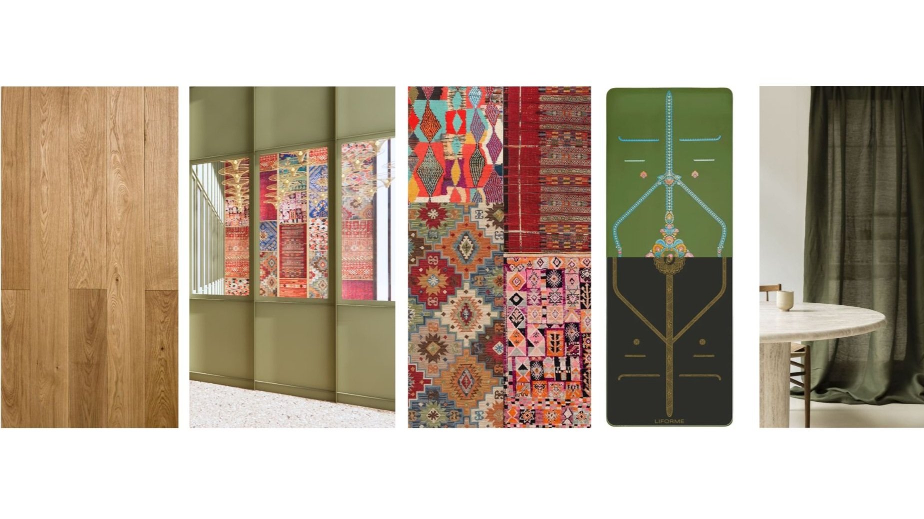 yoga room concept moodboard